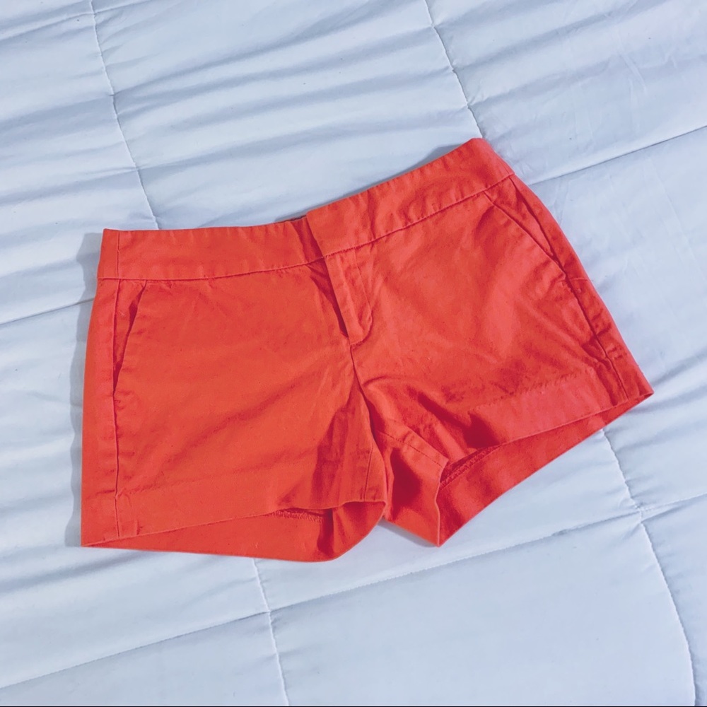 Salmon tailored shorts